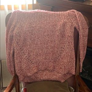 Cute crew neck sweater/pink